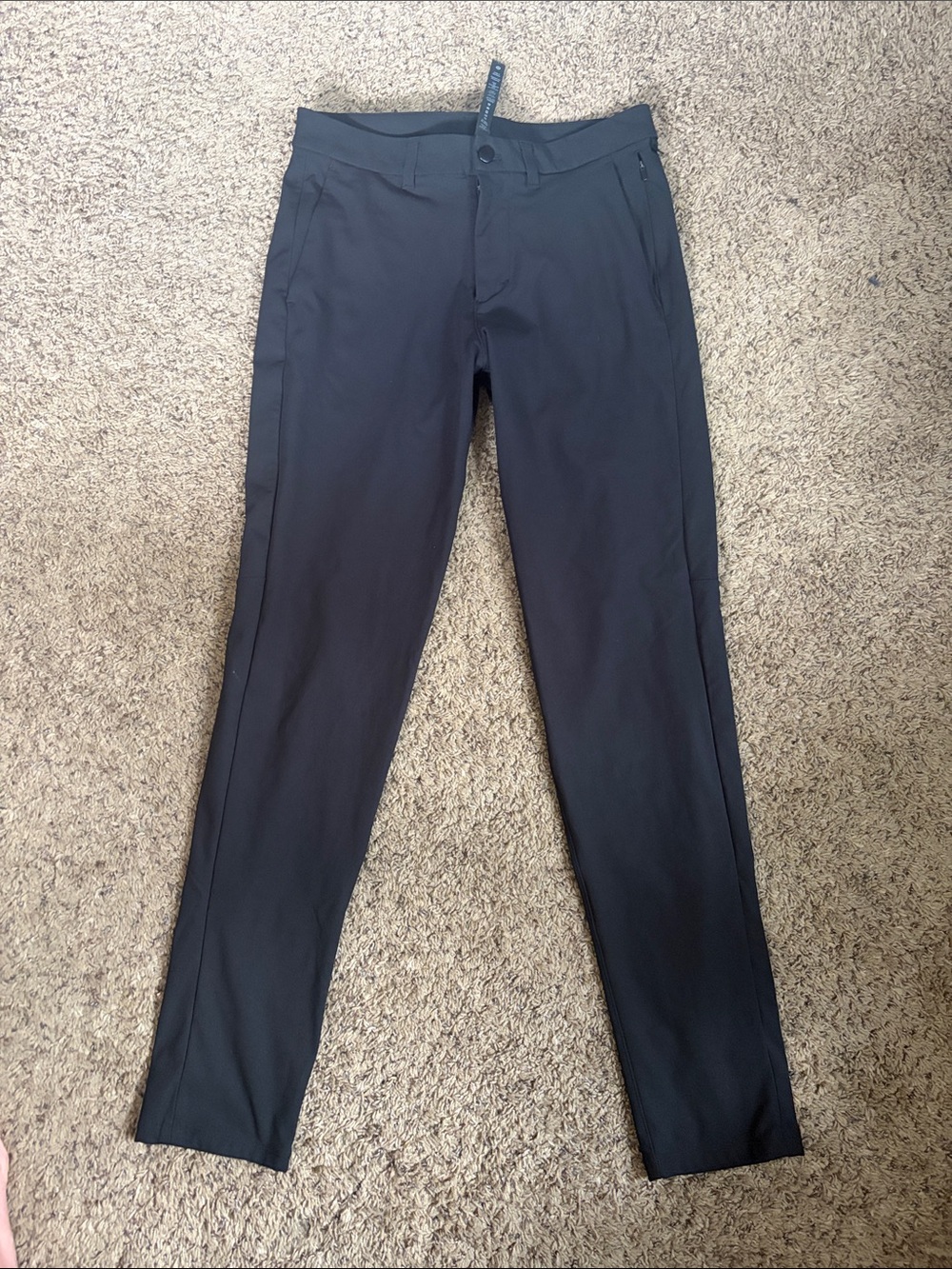 Men's Black Slim Lululemon Dress Pants 31L